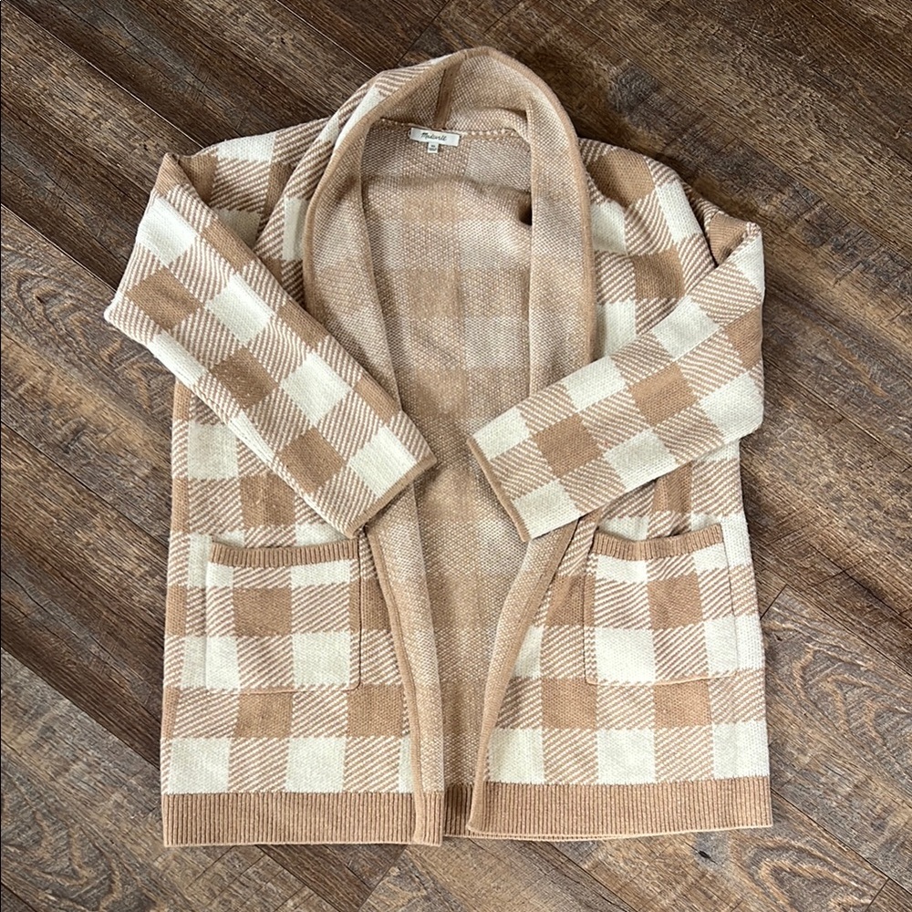 Madewell Minetta Sweater Coat in Buffalo Check - Picture 2 of 9